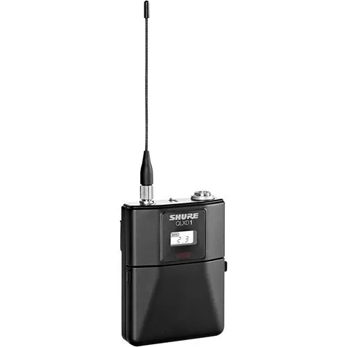 Shure QLXD1=-X52 QLX-D Series Wireless Bodypack Transmitter, X52 Band (902–928 MHz), TA4M Connector