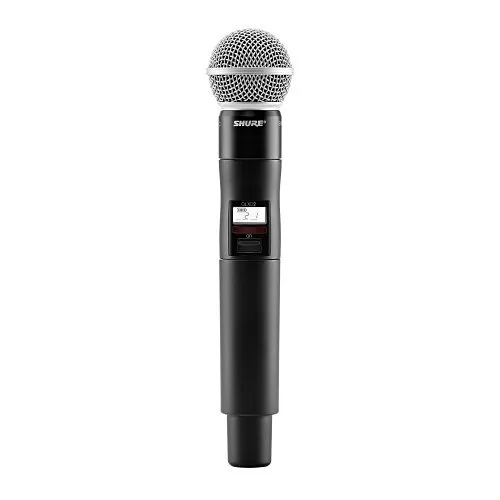 Shure QLXD2/SM58 Wireless Microphone with SM58 Capsule, Black