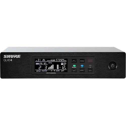 Shure QLXD4=-G50 Digital Wireless Receiver, Frequency Band Version G50