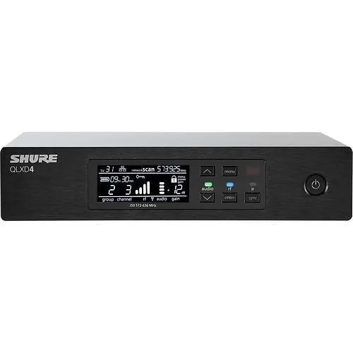 Shure QLXD4=-V50 Digital Wireless Receiver, V50 Frequency Band