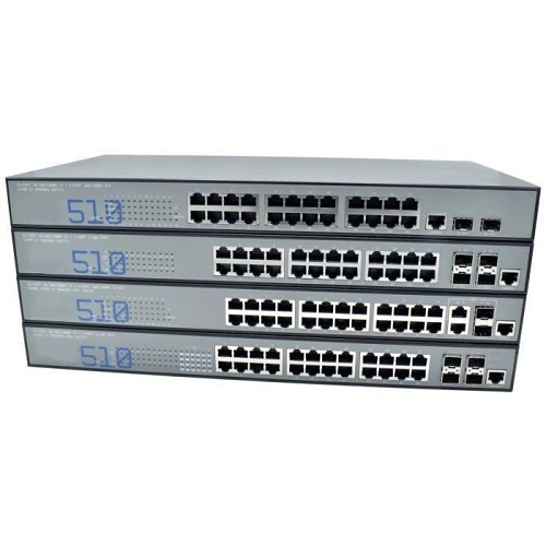 AFI AFI510-24G-4XS Managed Switch 24-Port RJ45 with 4 SFP Ports, 24-Port, Black