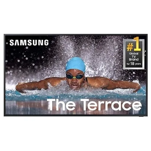 Samsung QN55LST7DAFXZA 55" Class The Terrace Series QLED 4K UHD Smart Tizen TV, Outdoor Partial Sun