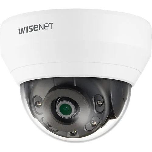 Hanwha QND-6012R Wisenet Q-Series 2MP IR Dome Camera, 2.8mm Fixed Lens, White
