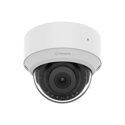 Hanwha QND-C8023R 5MP AI Indoor Dome IR Camera with Built-In Mic, 4mm Fixed Lens
