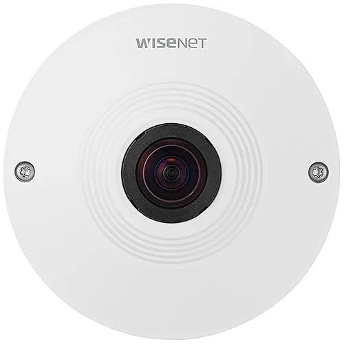 Hanwha QNF-8010B Q-Series 6MP Indoor 360° Fisheye Camera, 1.14mm Lens, Black