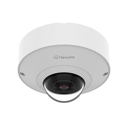 Hanwha QNF-C9010V 12MP AI Fisheye Camera, 1.7mm Fixed Lens