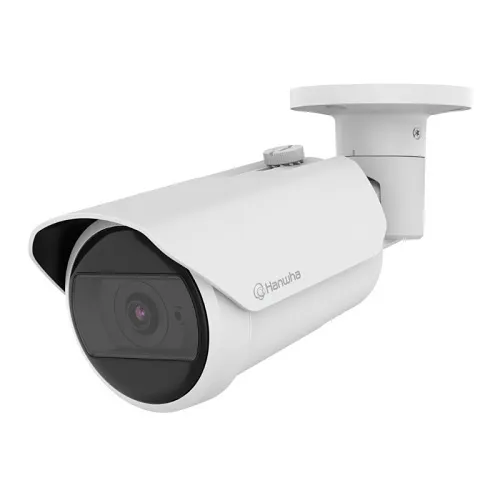 Hanwha QNO-C8023R 5MP AI IR Bullet IP Camera, 120 dB WDR, 30m IR, 4mm Fixed Lens