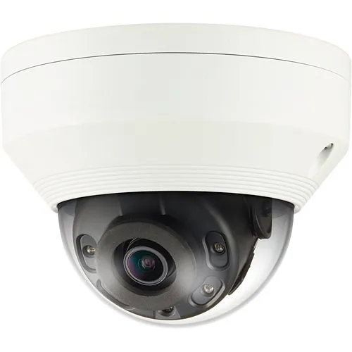 Hanwha QNV-6012R Q-Series 2MP IR Vandal Dome Camera, 2.8mm Fixed Lens, White