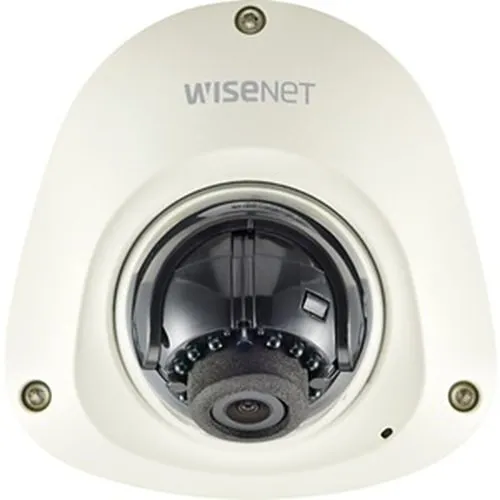 Hanwha QNV-6024RM Wisenet Q-Series 2MP IR Mobile Vandal Flat Camera, 3.6mm Fixed Lens