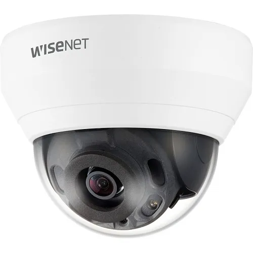 Hanwha QNV-7032R Q Series 4MP IR Vandal Resistant Dome Camera, 6mm Fixed Lens, IP66 IK10 PoE 12VDC, White