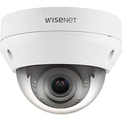Hanwha QNV-7082R Q-Series 4MP IR Vandal IP Dome Camera, 3.2-10mm, White