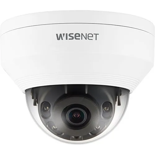 Hanwha QNV-8010R Q-Series 5MP IR Vandal IP Dome Camera, 2.8mm Fixed Lens, White