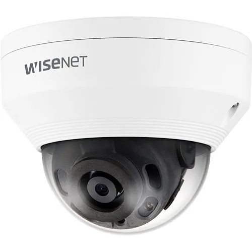 Hanwha QNV-8020R Wisenet Q-Series 5MP IR Vandal Dome Camera, 4mm Fixed Lens