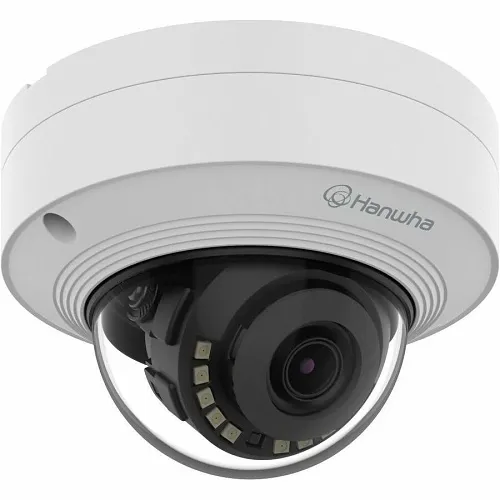 Hanwha QNV-C9011R 8MP 4K Vandal Dome Camera IR AI, White