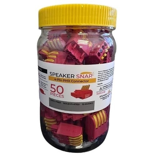 Speaker Snap SSPC4-50 PHX 4-Pin Connectors, 50-Piece