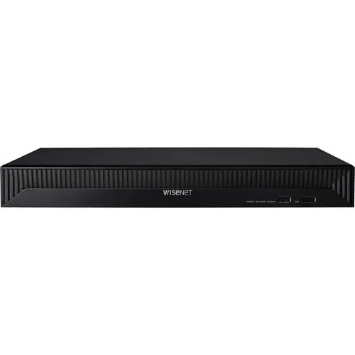 Hanwha QRN-1630S-12TB Q Series 8MP 16-Channel Plug and Play PoE NVR, 128Mbps, 12TB HDD