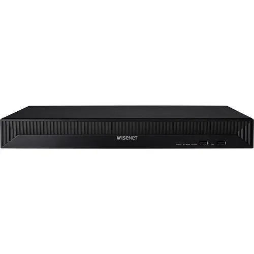 Hanwha QRN-1630S Q Series 8MP 16-Channel Plug and Play PoE NVR, 128Mbps, HDD Not Included