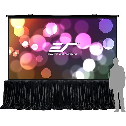 Elite Screens QS150HD QuickStand 5-Second Series 150" Manual Pull up Projector Screen, MaxWhite Fiberglass, 16:9