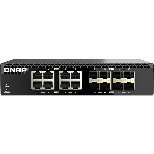 QNAP QSW-3216R-8S8T-US Half-Rack Mount Switch 16-Port Unmanaged Switch