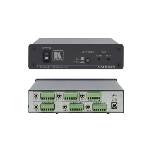 Kramer 11-122090 1:5 Balanced and Unbalanced Stereo Audio Distribution Amplifier