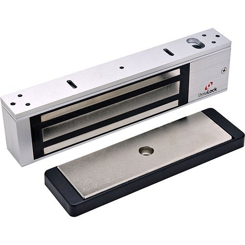 DynaLock 2011TJ20 2000 Series 1200 lb Holding force Single Electromagnetic Lock, Inswing, Satin Aluminum