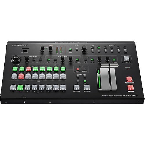 Roland V600UHD Roland V-600UHD 4K HDR Multi-Format Video Switcher with HDMI 2.0 Inputs, SDI Inputs, Multiview and SDI Output, ROI Function