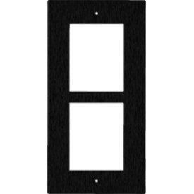 2N 01281-001 IP Verso and LTE Verso 2-Module Frame, In Wall Flush Mount, Black