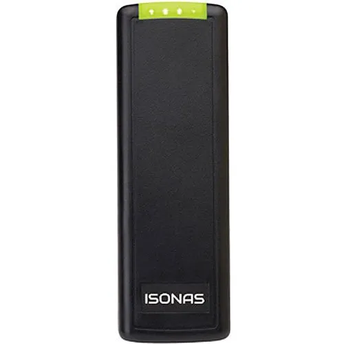 ISONAS R-1-MCT-M Pure IP Mullion Wiegand Reader, Black