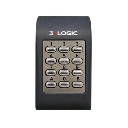 infinias R-MPADW-CHAR Mini Metal Surface Mount Back-Lit Keypad, Wiegand Output, Charcoal