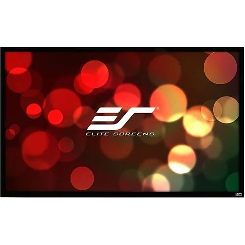 Elite Screens R120DHD5 ezFrame Series CineGrey 5D 120" 4K Ultra HD Wall Mount Fixed Frame Projector Screen, 16:9