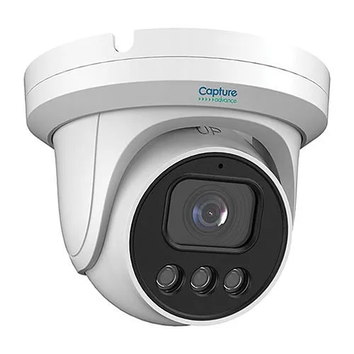Capture Advance R2-8MPFXTUR 8MP WDR IR Turret IP Camera, 2.8mm Lens, NDAA Compliant, White