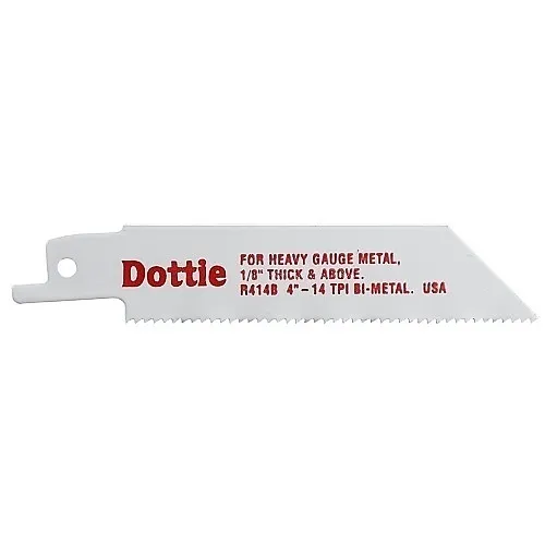 Dottie R418B Cutting Tool, 5/8" 4" Bi-Metal Reciproblade