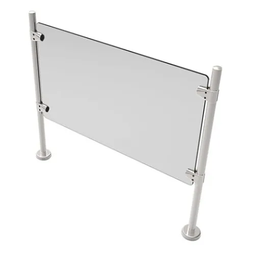 ZKTeco R50-Rail Entrance Control Handrail Framing Accessory, Stainless Steel