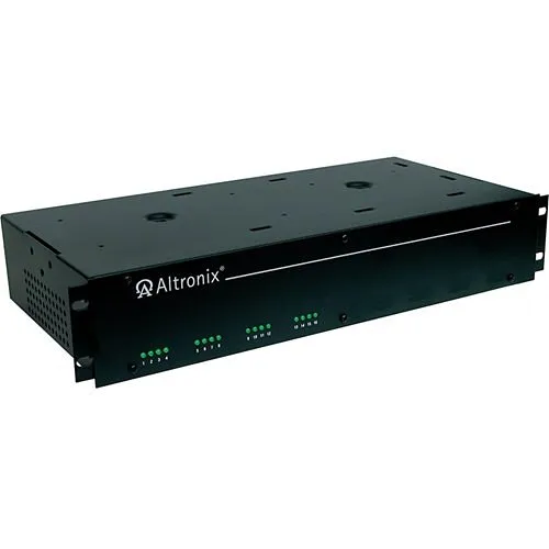 Altronix R615DC1016220 CCTV Power Supply, 16 Fused Outputs, 6-15VDC at 10A, 220VAC, 2U