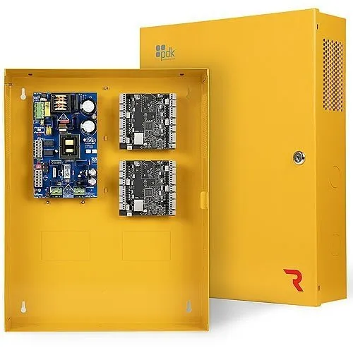 ProdataKey R8 Red High-Security Eight-Door Controller with Built-In Ethernet, OSDP or Wiegand, Power Supply and Power Circuit