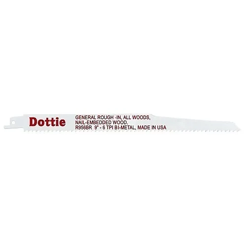 Dottie R956BR Cutting Tool, 3/4" 9" Bi-Metal Reciproblade