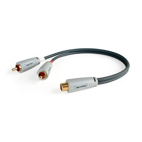 Binary B3-Y-RCA-2M1F B3 Series 2-Male to 1-Female RCA Y-Adapter