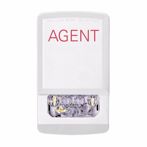Eaton ELSTW-A Eluxa Indoor LED Strobe, Wall Mount, 24V, 15/185 cd, AGENT Marking, Clear Lens, White