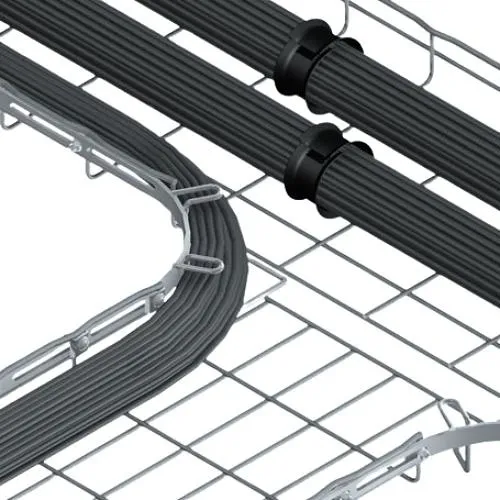 Cablofil RADT90KIT4BL Radius Tee Kit, 4"H, Black
