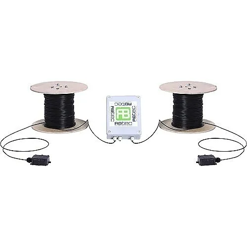 RBtec RB-MIC2Z250 2-Zone MicAlert Kit, Includes (2) RB-MIC250 Sensor Cable Roll 250', (2) RB-RBMCTR End-of-Line Termination Board, (1) RB-LPU402 Analyzer Unit, (1) Weatherproof Enclosure for LPU-402