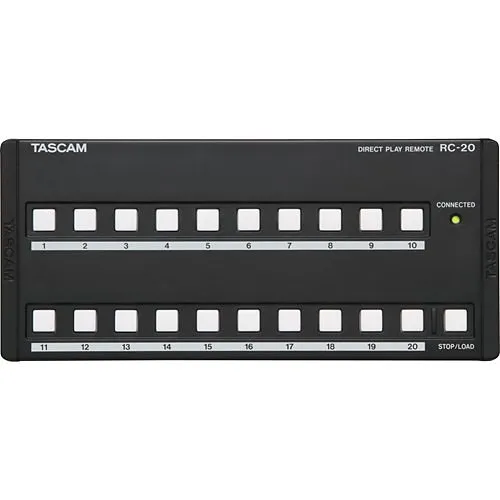 TASCAM RC-20 Direct Flash Play Remote for TASCAM CD Players and Recorders