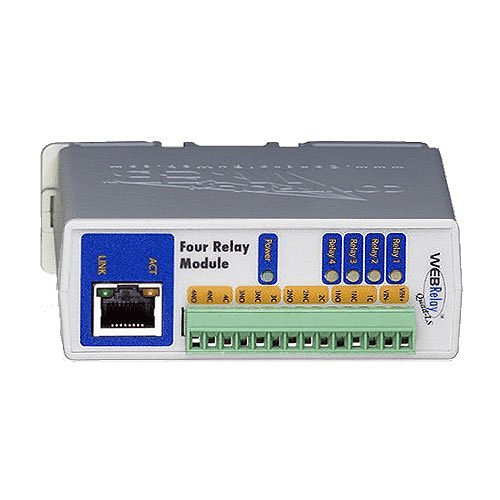 2N 01398-001 WebRelay Quad External IP Relay, 4-Outputs, 0-Input