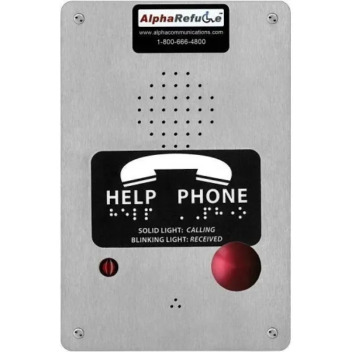 Alpha RCB2400SM PBX Refuge Call Box, Surface Mount, Stainless Steel