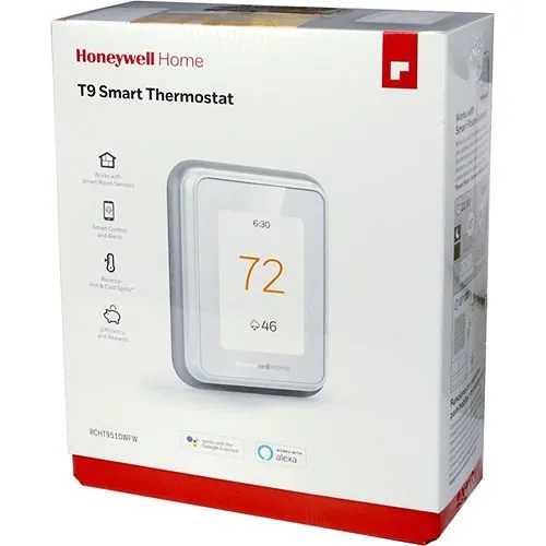 Honeywell Home RCHT9510WFW2001/W T9 Wi-Fi Smart Thermostat