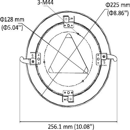 Hikvision RCM-DM44 In-Ceiling Mount for DS-2CD27x3G1 Series Cameras, White