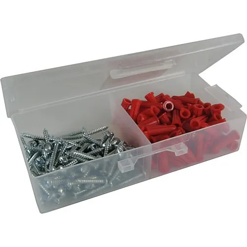 Dottie RD3 #8 Red Conical Anchor Kit with Pan Head Combo Drive Screws