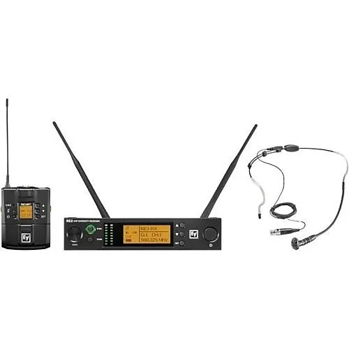 Electro-Voice RE3-BPHW-5H UHF Wireless Set with HW3 Supercardioid Headworn Microphone, 560-596 MHz