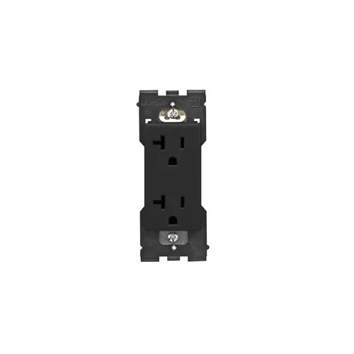 Leviton RER20-OB RENU Tamper-Resistant Outlet / Receptacle, 20A, Onyx Black