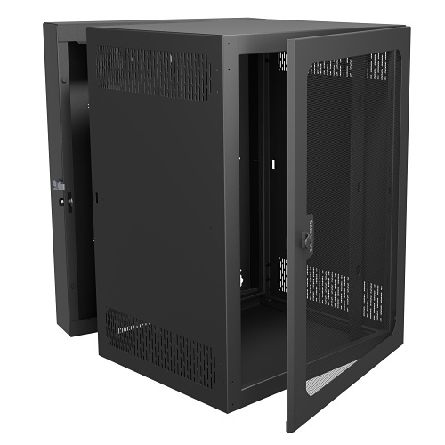 Middle Atlantic CWR-18-26VD CWR Data Swing Wall Rack, 26" Deep, 18U, Black