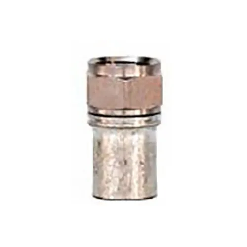 West Penn RG6NR RG6 F-type Connector, for Quad Shield, Indoor, 100-Pack